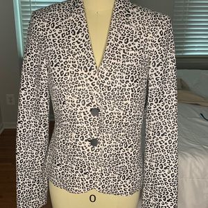 Calvin Klein animal print blazer. Size 2